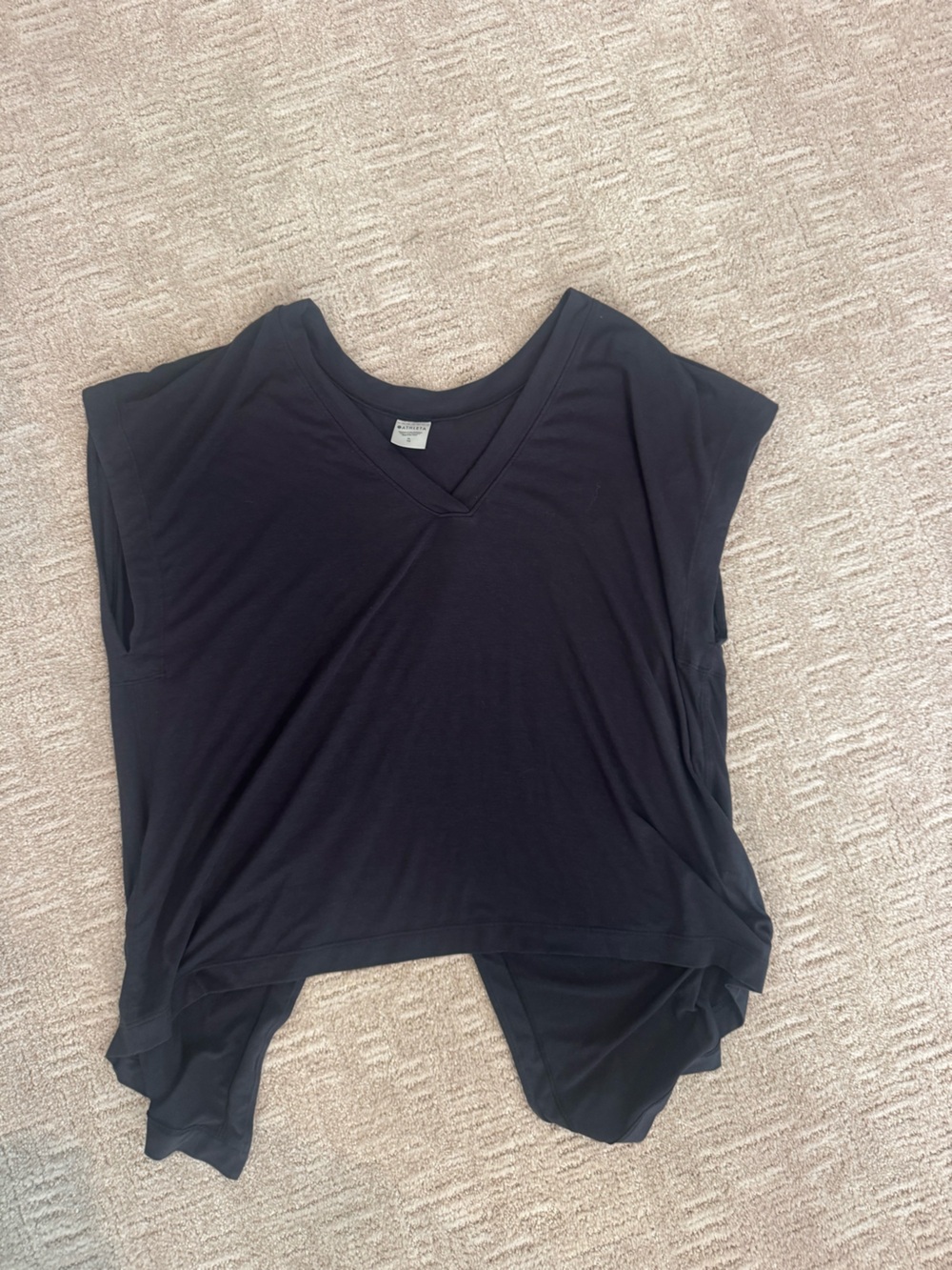 Athleta Women's Black V-Neck Top